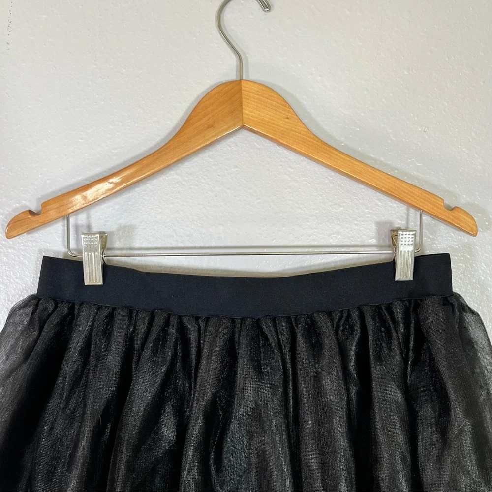 Black tulle tutu skirt Halloween costume adult L/XL witch fairy gothic festival - Picture 4 of 8